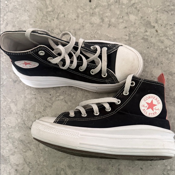 Converse Black and White High-Top Sneakers - Picture 2 of 5